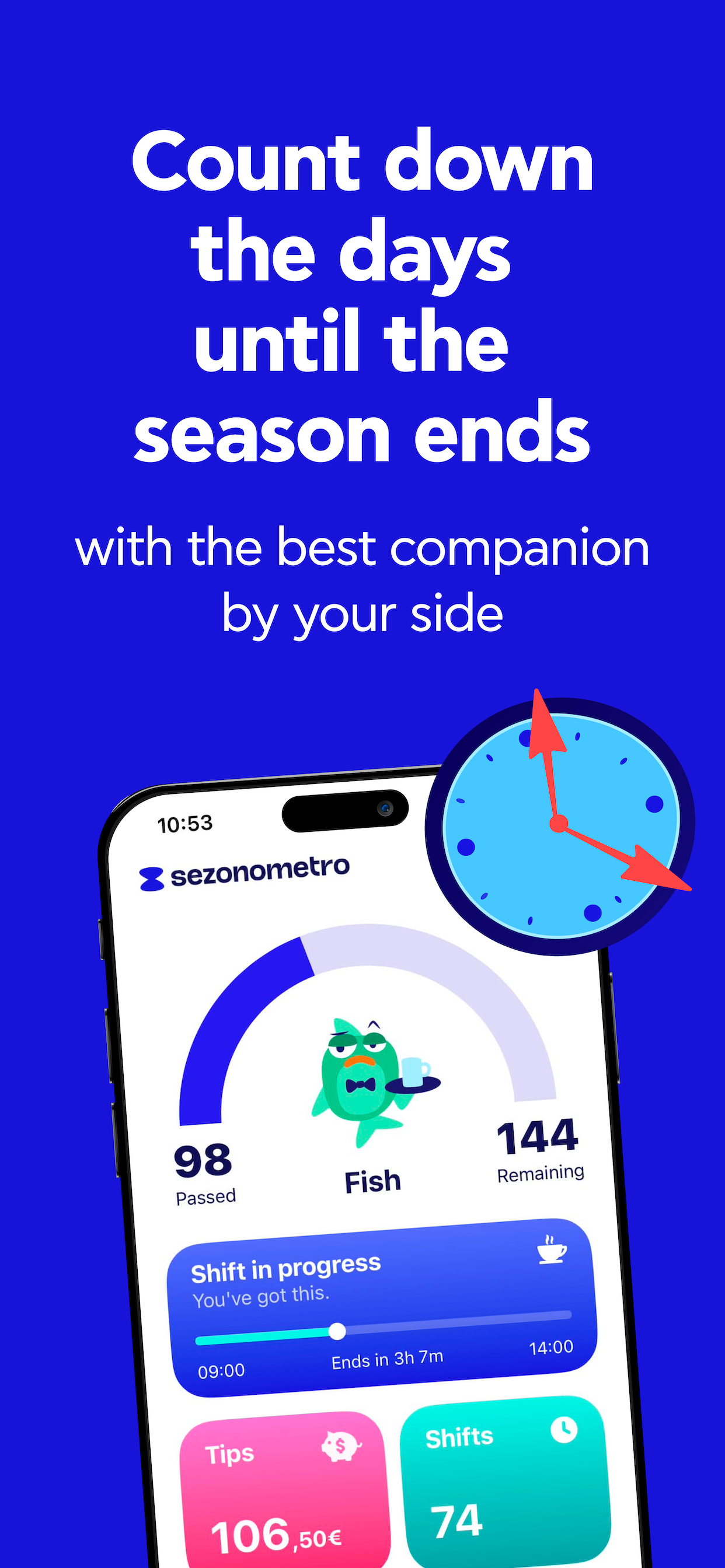 Sezonometro season countdown preview