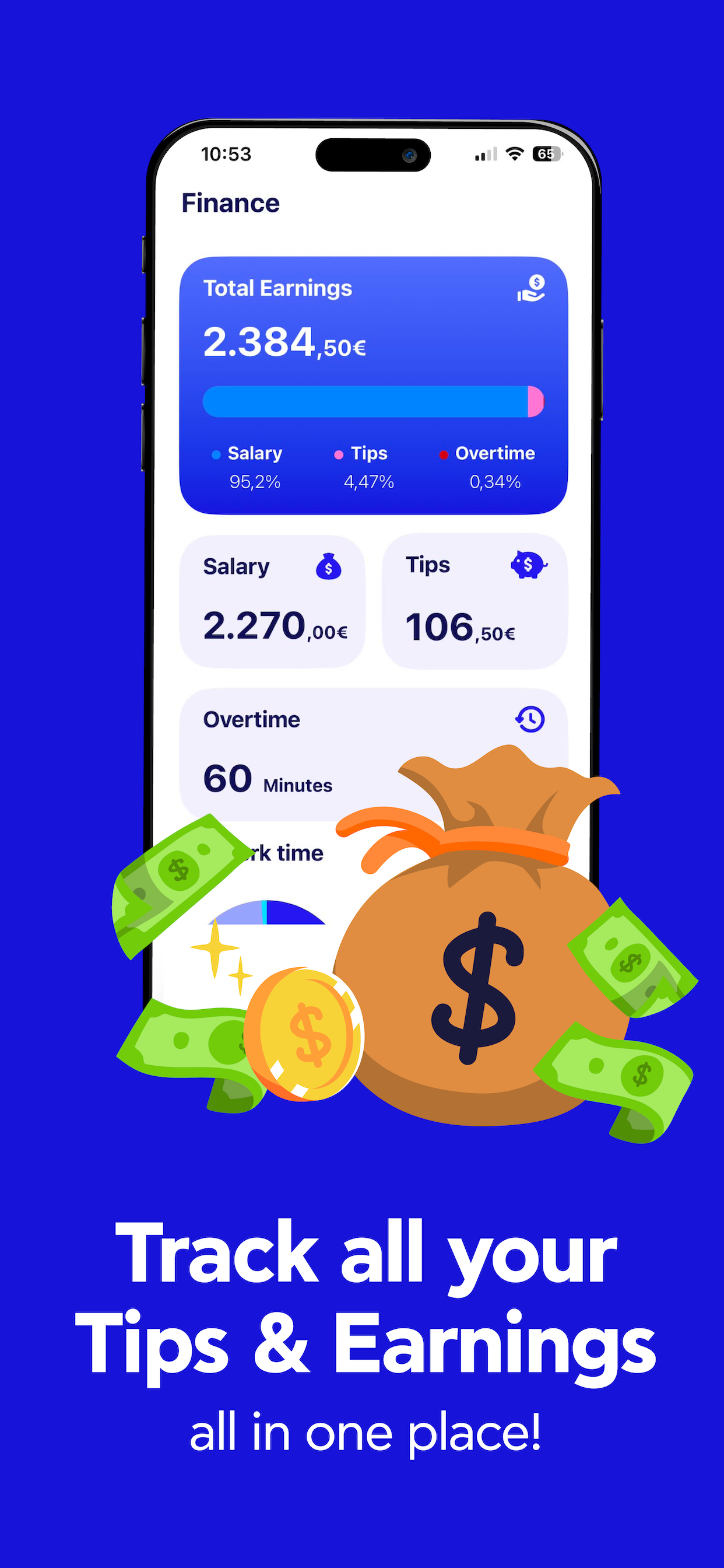Sezonometro finance screen preview